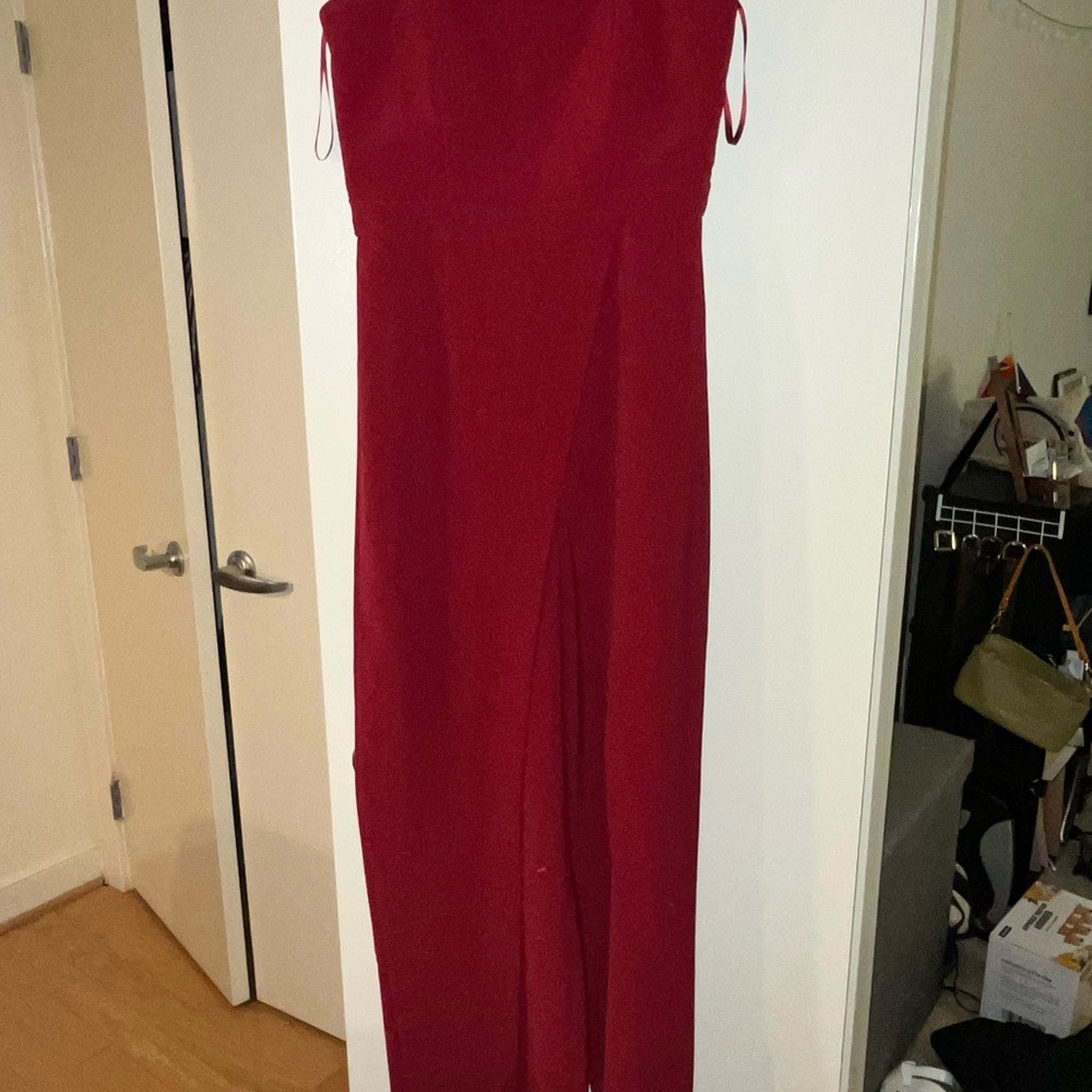 White House Black Market Red Jumpsuit